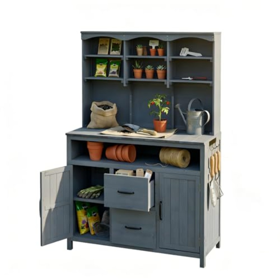 Workbench Woodworking - Уличный стол для пересадки растений с