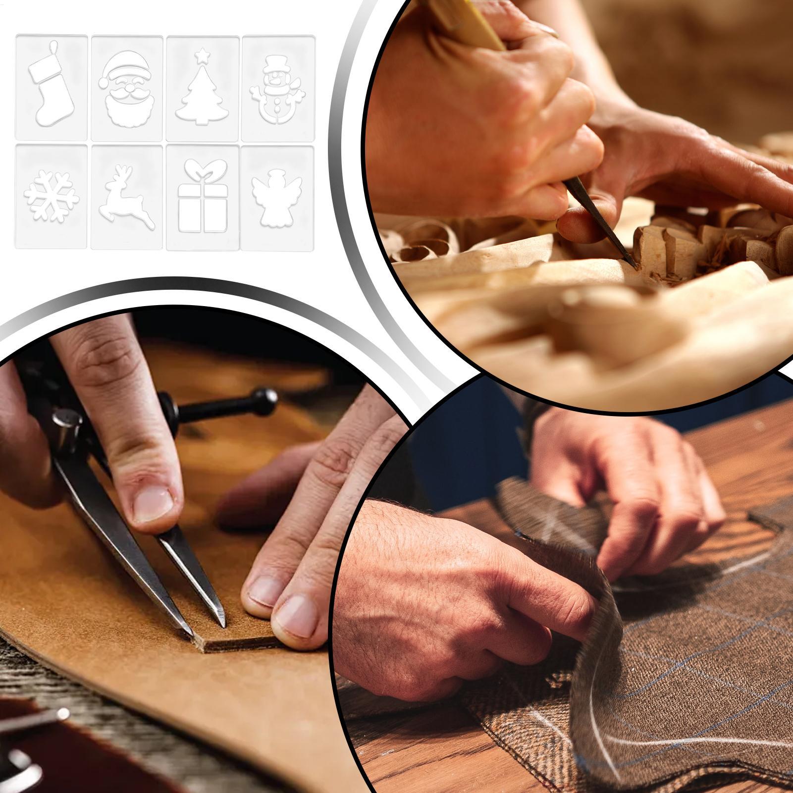 Woodworking Women - Рождественский трафарет, портативные трафареты для деревообработки,