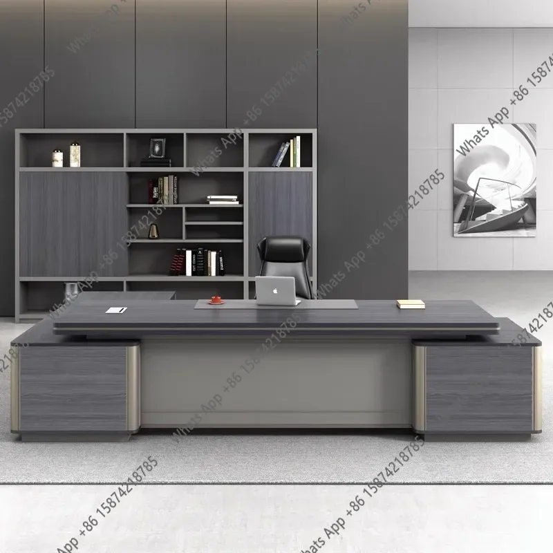 Woodworking Desk Chair - Новый китайский простой современный офисный стол